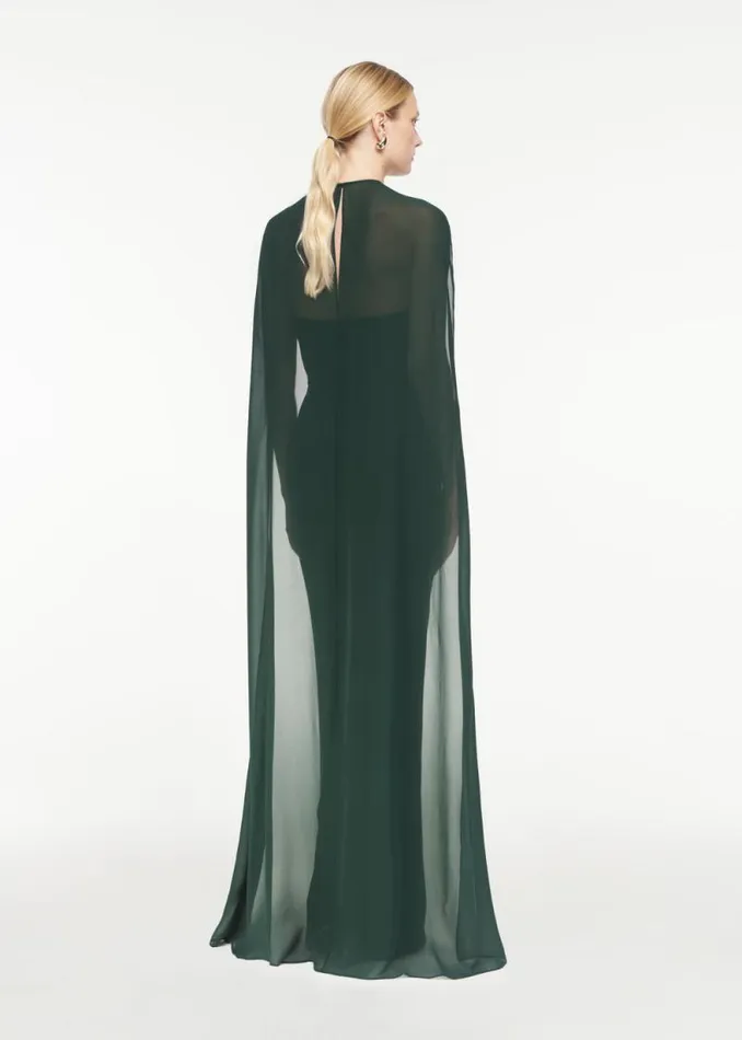 Women Dresses Roland Mouret Satin Crepe Gown