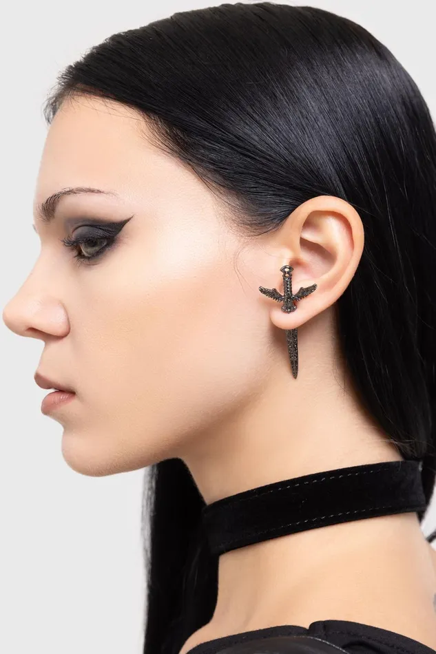 Women Earrings Killstar Swordstorm Earrings