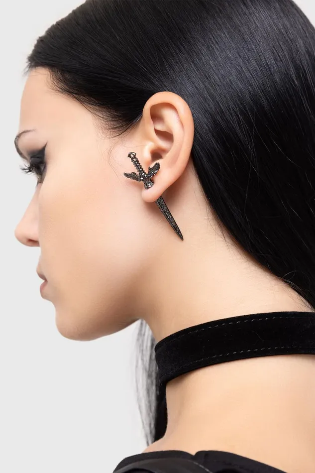 Women Earrings Killstar Swordstorm Earrings