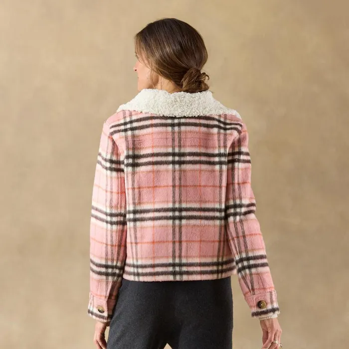 Women Edith Plaid Jacket Petite Pink Sundance Catalog Petite Styles Women Edith Plaid Jacket Petite Pink Sundance Catalog Petite Styles