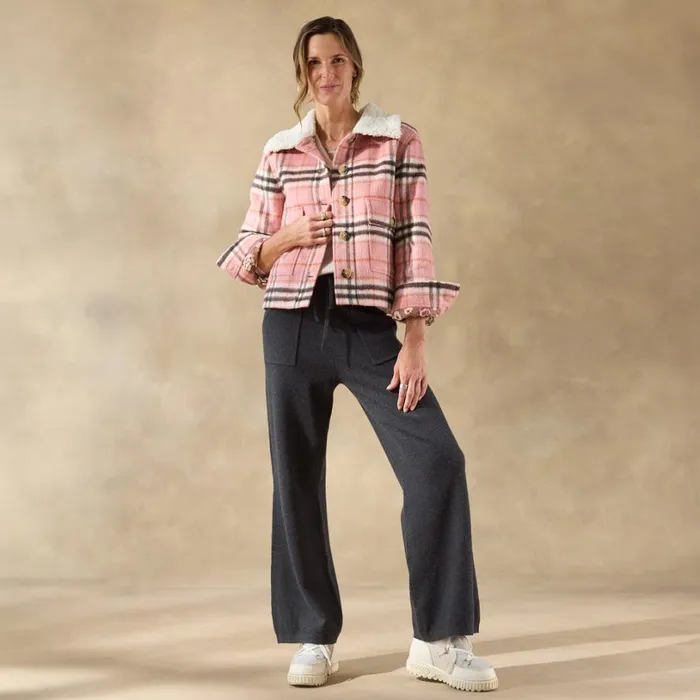 Women Edith Plaid Jacket Petite Pink Sundance Catalog Petite Styles Women Edith Plaid Jacket Petite Pink Sundance Catalog Petite Styles