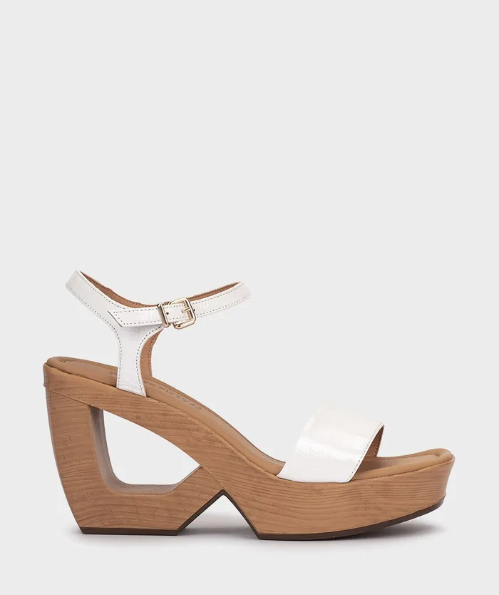 Women Edna White 8211 Heeled Sandals Pedro Miralles