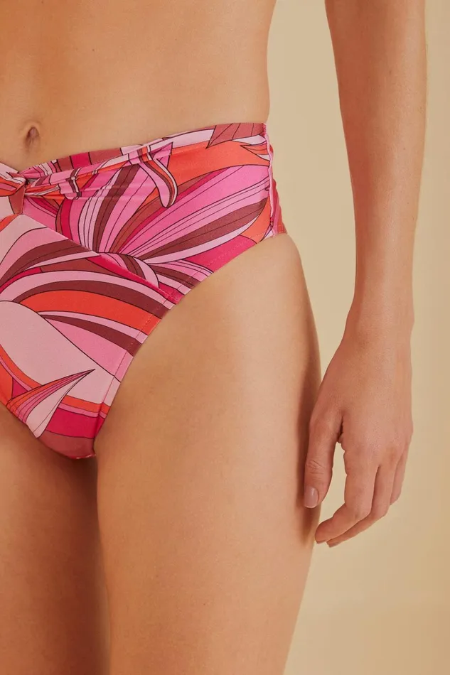 Women Endless Summer High Waist Bikini Bottom Endless Summer Red FARM Rio Bikinis
