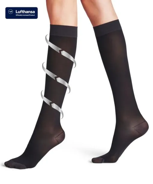 Women Energize 50 DEN Women Kneehigh Socks Black FALKE Knee High Socks