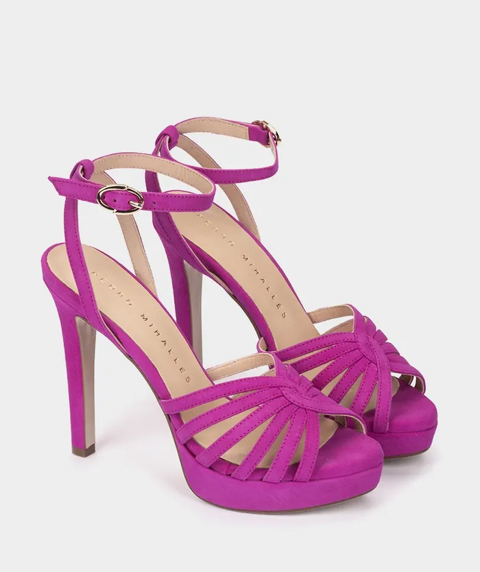 Women Etiopia Pink 8211 Heeled Sandals Pedro Miralles