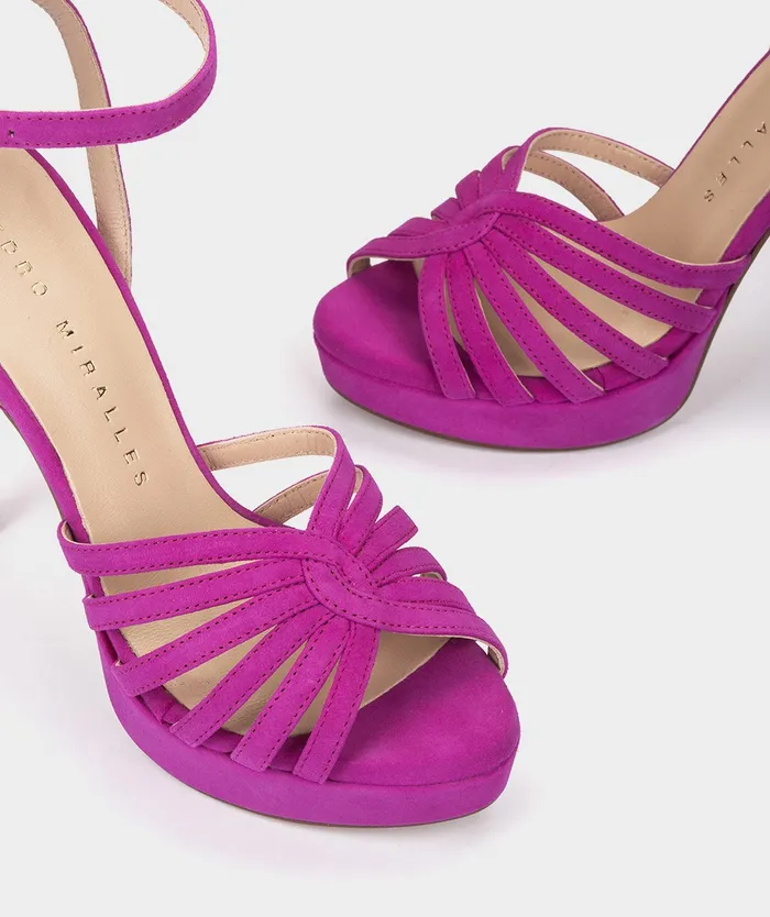 Women Etiopia Pink 8211 Heeled Sandals Pedro Miralles