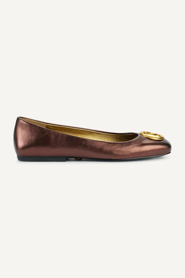 Women Flats And Loafers Donna Karan KYLEE BALLET FLAT Brown
