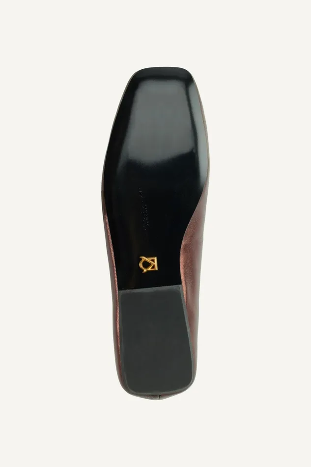 Women Flats And Loafers Donna Karan KYLEE BALLET FLAT Brown