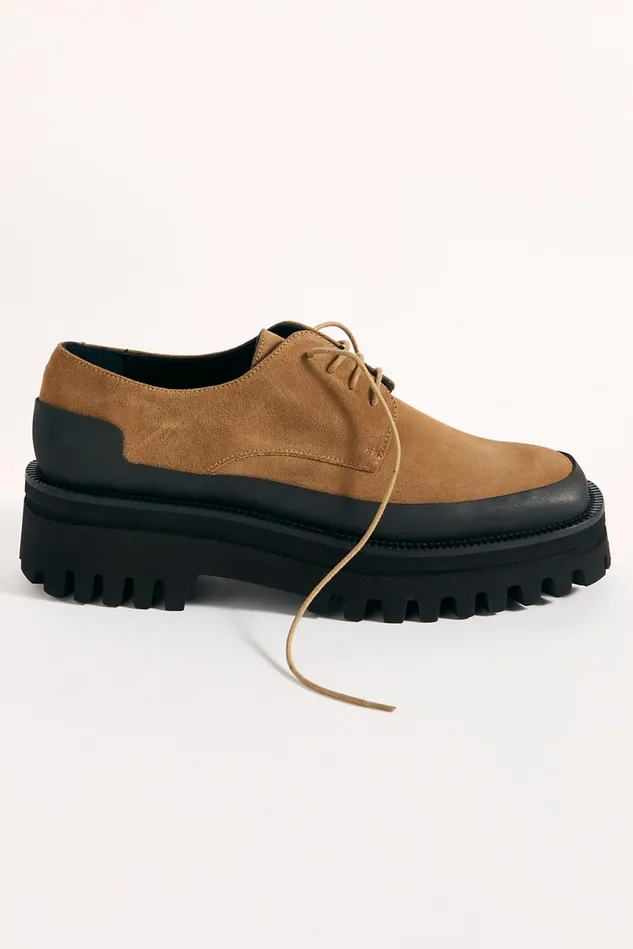 Women Flats Menswear Free People Kenny Platform Loafers Tortora