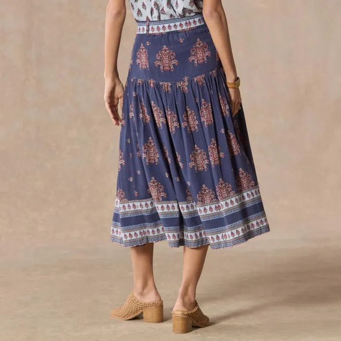 Women Folklore Ruffle Skirt Petite Navy Sundance Catalog Petite Styles Women Folklore Ruffle Skirt Petite Navy Sundance Catalog Petite Styles