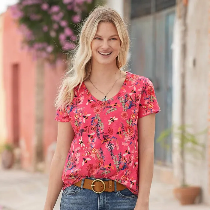 Women Garden Honey Tee Orchid Sundance Catalog Tops Women Garden Honey Tee Orchid Sundance Catalog Tops