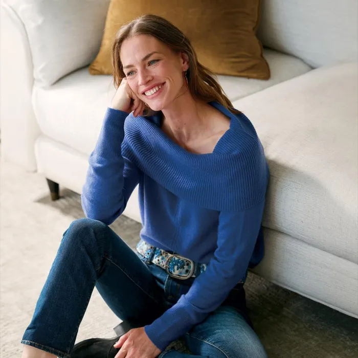 Women Giovanna Cashmere Cowlneck Petite Brightteal Sundance Catalog Sweaters