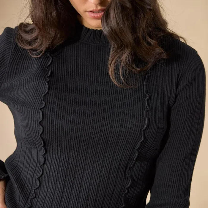 Women Gizelle Long Sleeve Top Jet Black Sundance Catalog Tops Women Gizelle Long Sleeve Top Jet Black Sundance Catalog Tops
