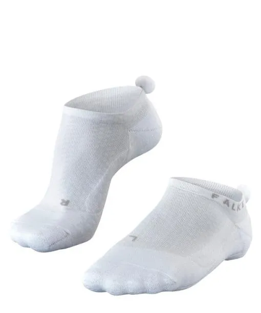 Women GO2 Pompom Women Golf No Show Socks White FALKE Golf Socks