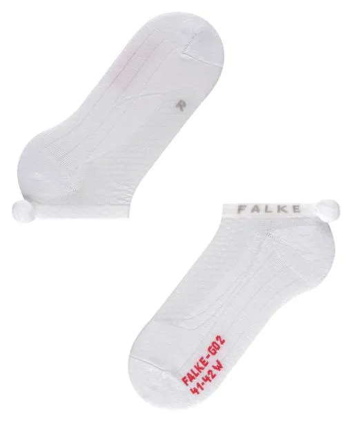Women GO2 Pompom Women Golf No Show Socks White FALKE Golf Socks
