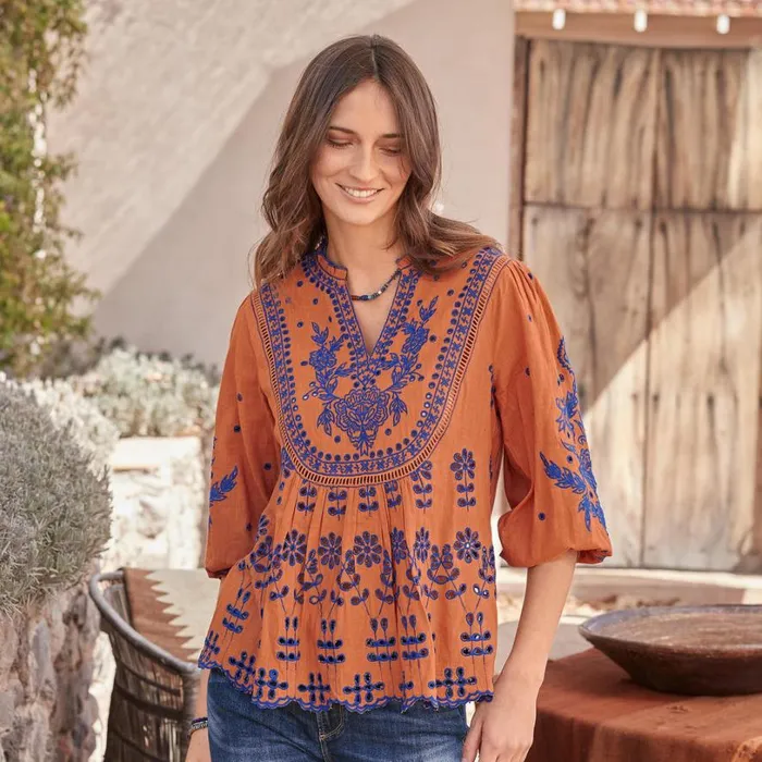 Women Great Wonders Top Marmalade Sundance Catalog Tops