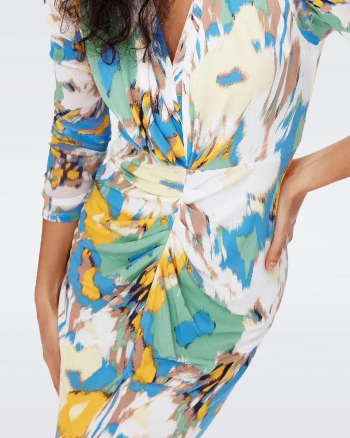 Women Hades Dress Huge Day Dream Floral Blue DVF Dresses