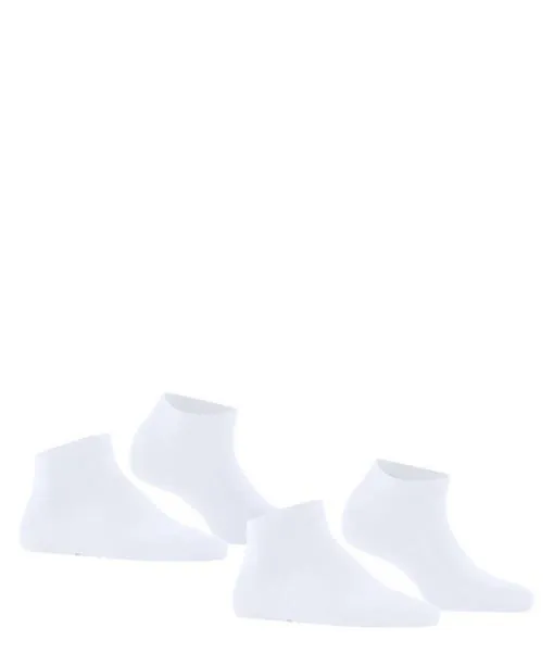 Women Happy 2Pack Women Sneaker Socks White FALKE Ankle Socks