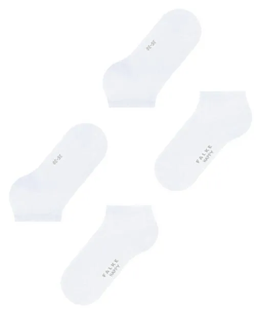 Women Happy 2Pack Women Sneaker Socks White FALKE Ankle Socks