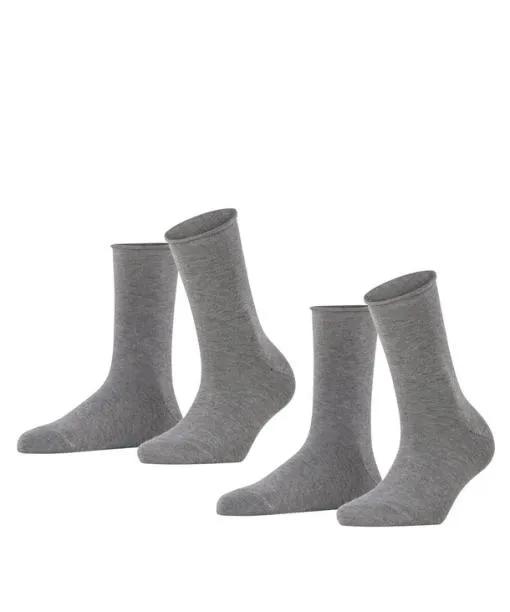 Women Happy 2Pack Women Socks Light Greymel FALKE Socks