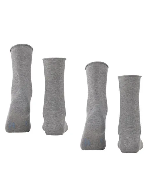 Women Happy 2Pack Women Socks Light Greymel FALKE Socks