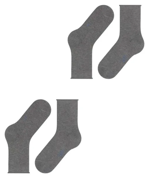 Women Happy 2Pack Women Socks Light Greymel FALKE Socks