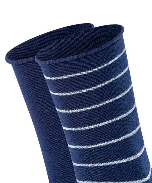 Women Happy Stripe 2Pack Women Socks Royal Blue FALKE Socks