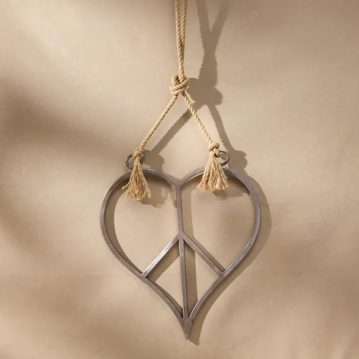 Women Heart At Peace Hanging Art Sundance Catalog Decor
