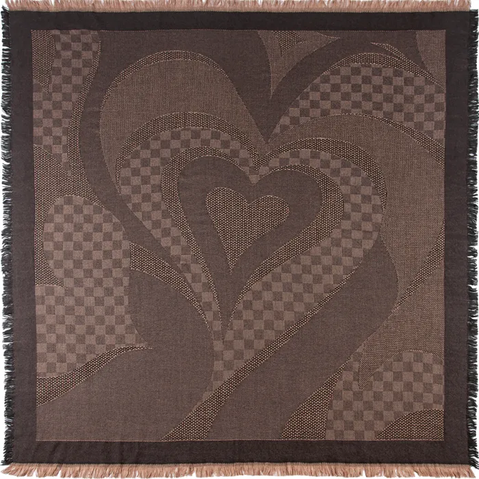 Women Hearts Marone HGL Scarfs