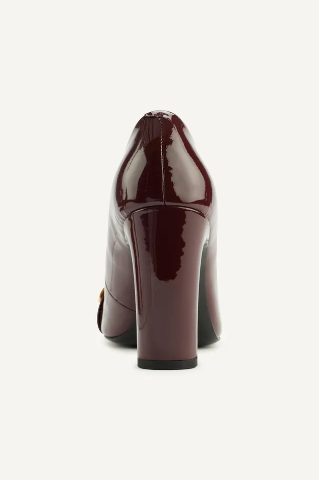 Women Heels And Wedges Donna Karan SABINA SQUARE TOE PUMP Wine