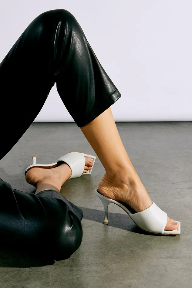 Women Heels Wedges Free People Loren Puffy Heels White