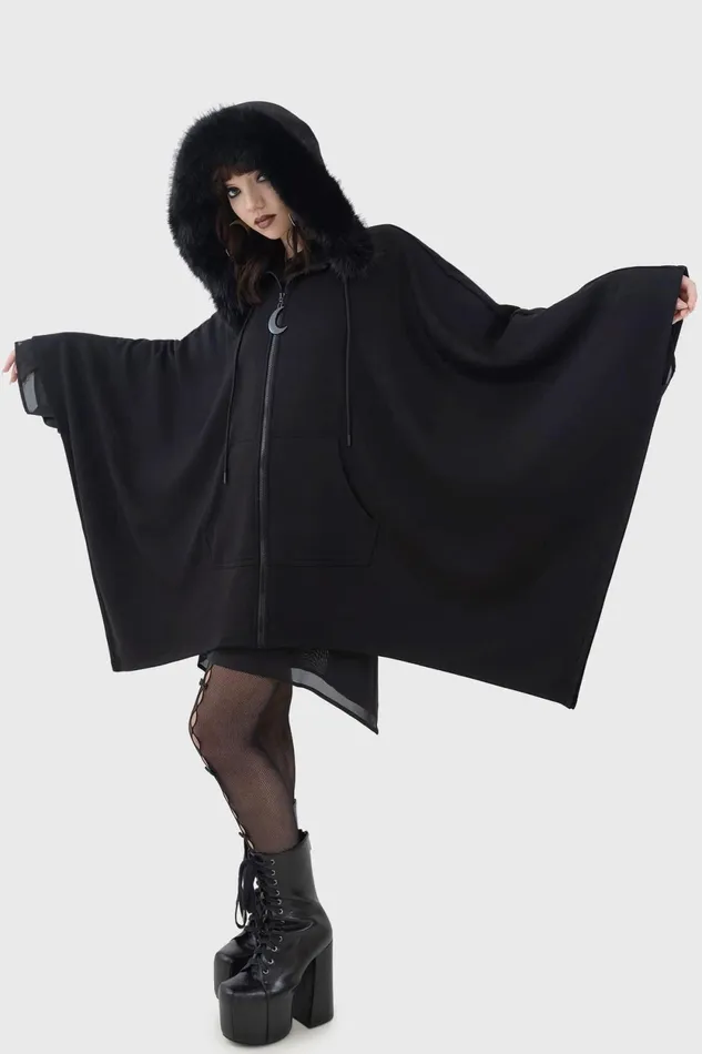 Women Jackets and Coats Killstar Moonlight Rager Cloak