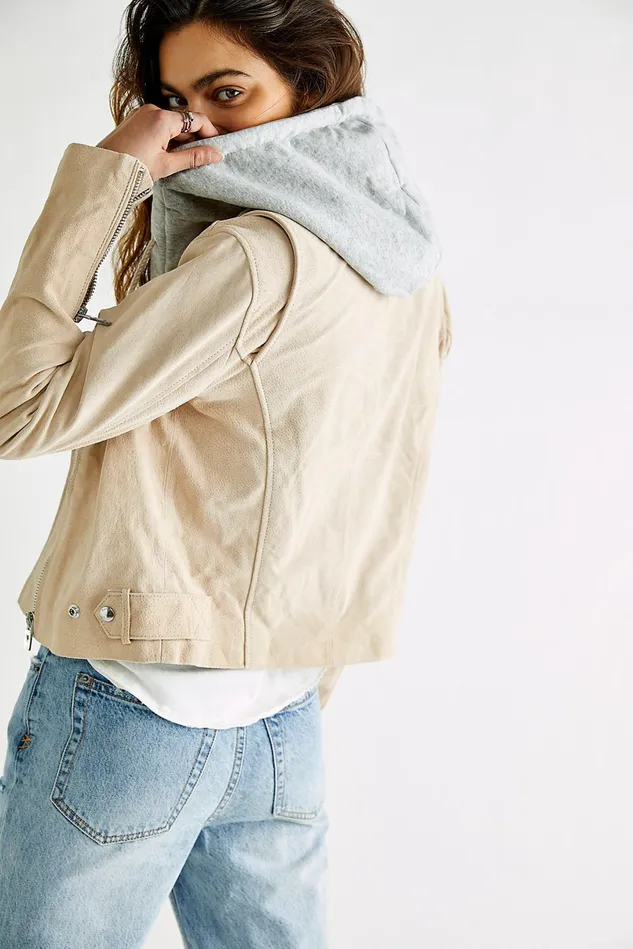 Women Jackets Free People Home Run Suede Moto Jacket Sunday Drive