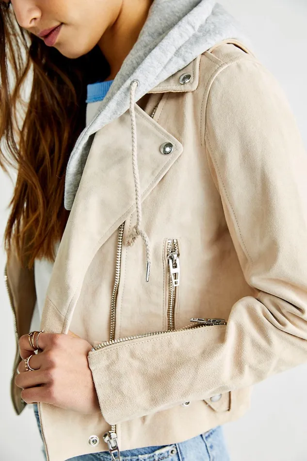 Women Jackets Free People Home Run Suede Moto Jacket Sunday Drive