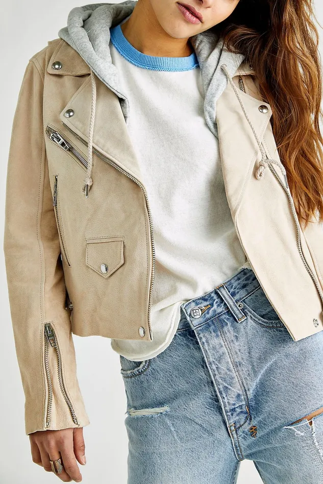 Women Jackets Free People Home Run Suede Moto Jacket Sunday Drive