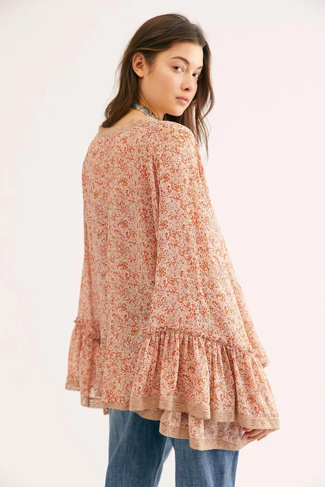 Women Jackets Free People Lola Kimono Neutral Motif