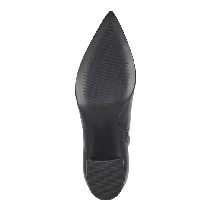 Women Jarli Pointy Ankle Bootie Black Leather Marc Fisher Boots and Booties