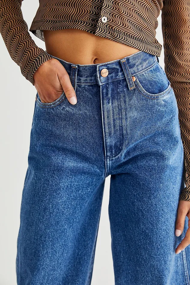 Women Jeans Free People Heritage World Wide Leg Jeans Underwater