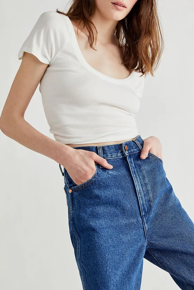 Women Jeans Free People Heritage World Wide Leg Jeans Underwater
