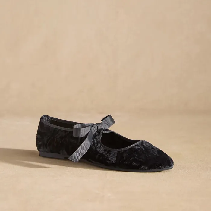 Women Jilly Velvet Flats Black Sundance Catalog Shoes Women Jilly Velvet Flats Black Sundance Catalog Shoes