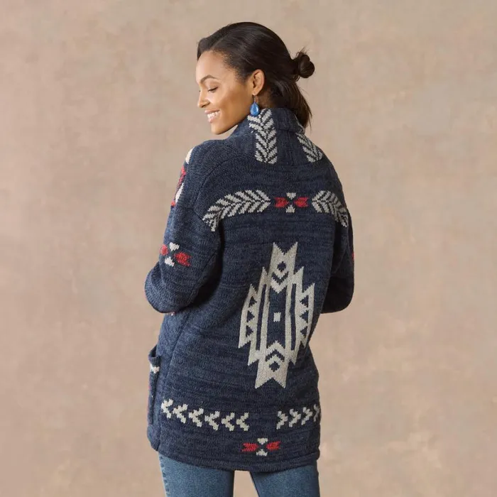 Women Katia Heritage Cardigan Indigo Sundance Catalog Sweaters Women Katia Heritage Cardigan Indigo Sundance Catalog Sweaters