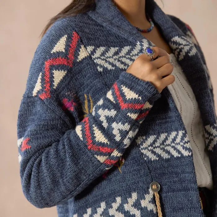 Women Katia Heritage Cardigan Indigo Sundance Catalog Sweaters Women Katia Heritage Cardigan Indigo Sundance Catalog Sweaters