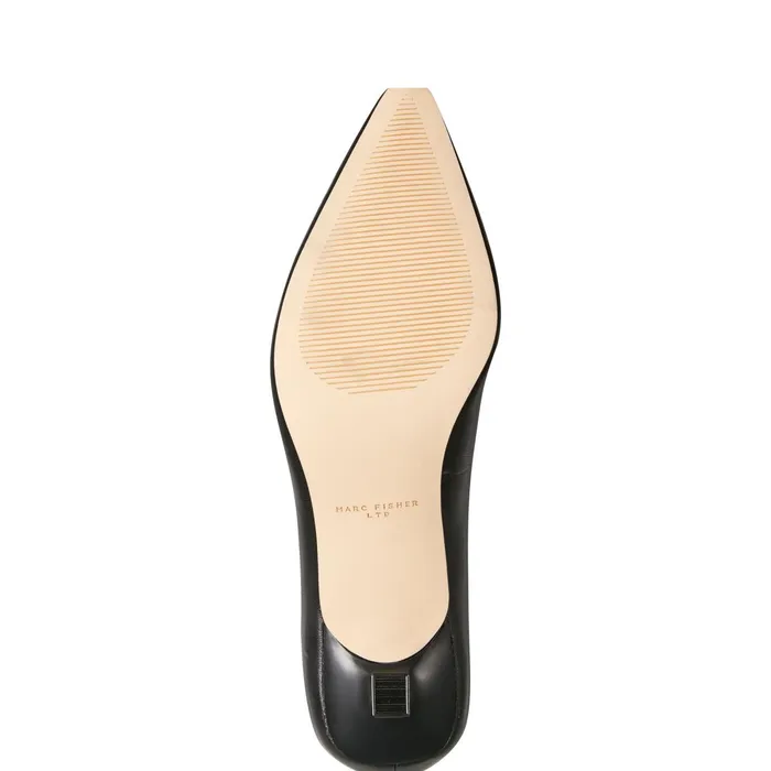 Women Kendri Pump Black Leather Marc Fisher Heels and Pumps