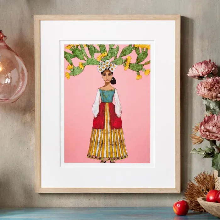Women La Flor De Elza Print Sundance Catalog Decor