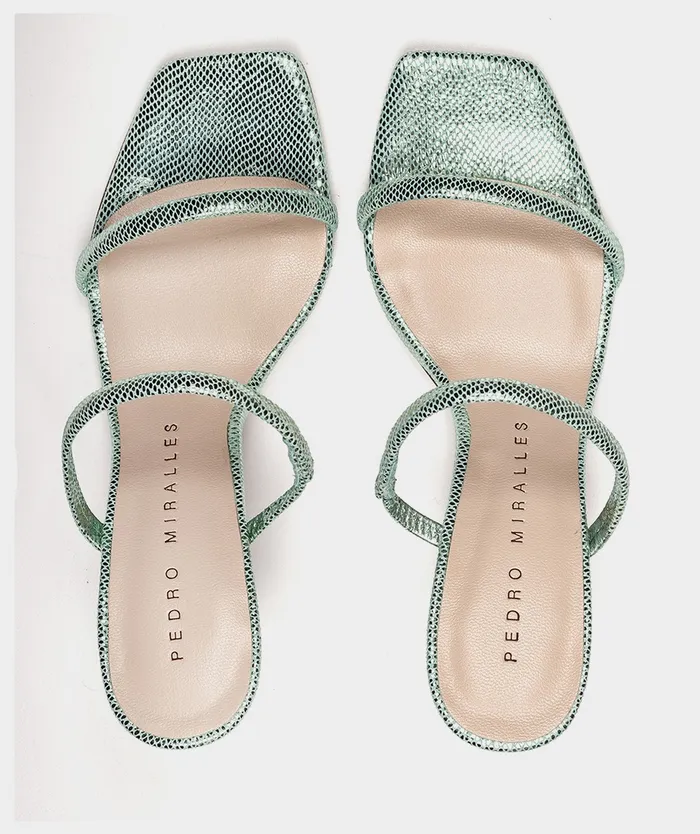 Women Laurens Green 8211 Heeled Sandals Pedro Miralles