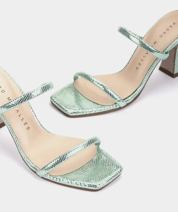 Women Laurens Green 8211 Heeled Sandals Pedro Miralles