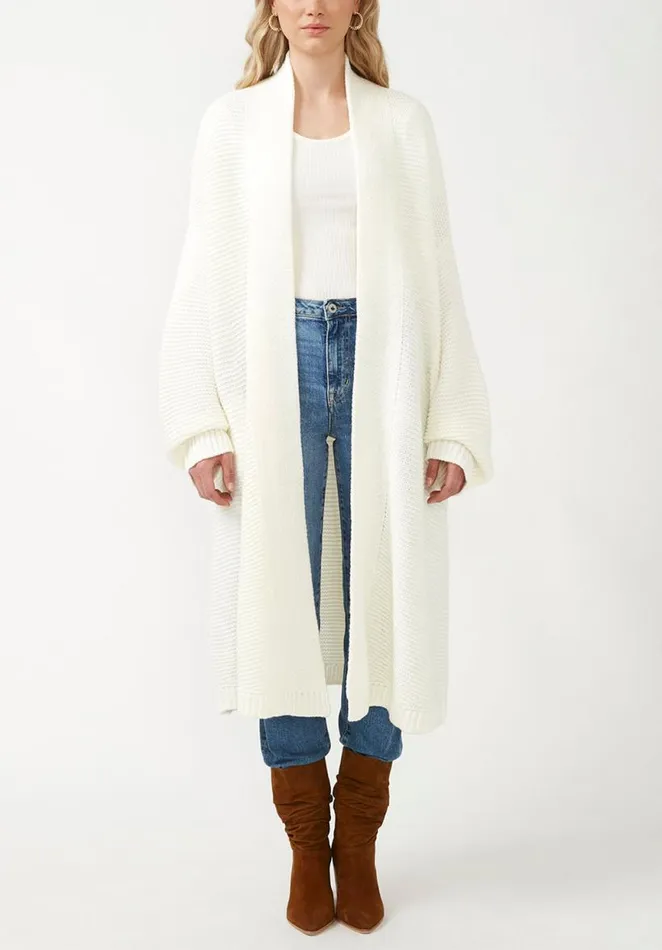 Women Liberty Egret Women039s Coatigan Egret Buffalo David Bitton Sweaters