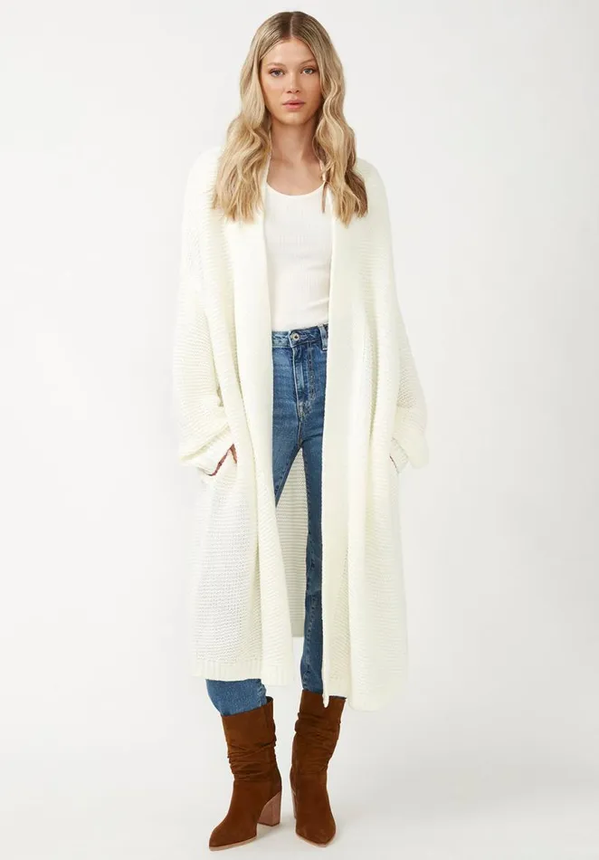 Women Liberty Egret Women039s Coatigan Egret Buffalo David Bitton Sweaters