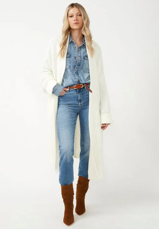 Women Liberty Egret Women039s Coatigan Egret Buffalo David Bitton Sweaters