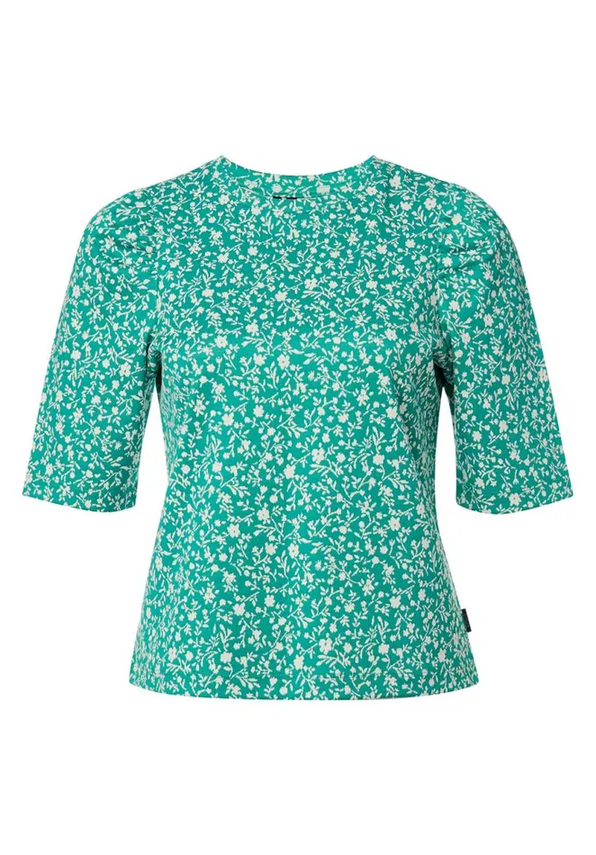 Women Lidia Puff Sleeve Knit Top Greenlake Buffalo David Bitton Tops and Tees